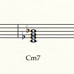 блюзовая гамма - аккорд Cm7