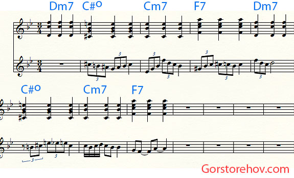 Импровизация на гармонию с уменьшенным аккордом